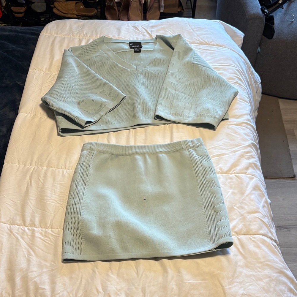 IVY PARK Light Green Women's Skirt Set